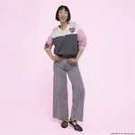 Sanrio Kuromi & My Melody Half-Zip Unisex Windbreaker Jacket LFlifestyle1 view 2